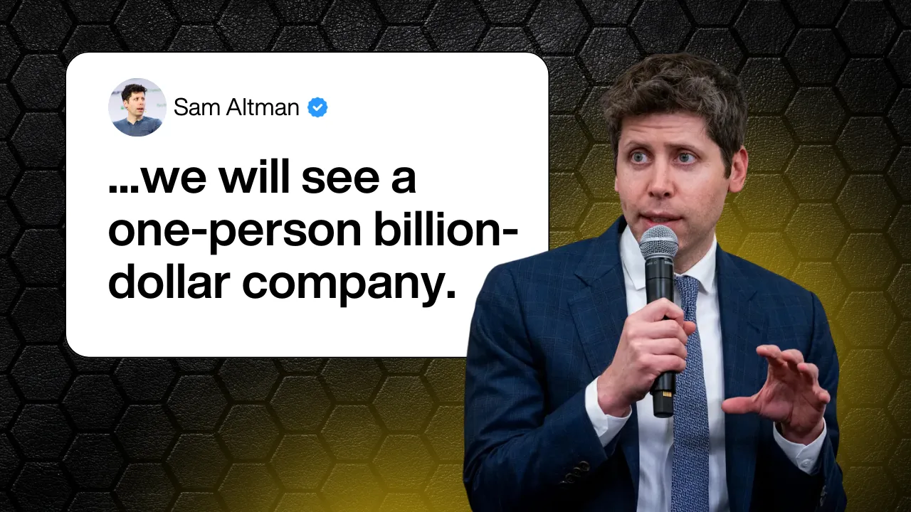 Sam Altman关于未来将出现单人十亿美元公司的观点